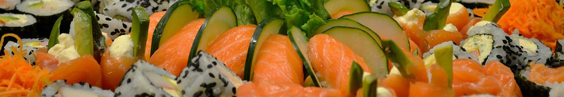 Eating Asian Fusion Korean Sushi at Tokyo Sushi Bar restaurant in Lawrence, KS.